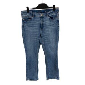 J. Jill light blue demi boot cut cropped jeans size 10